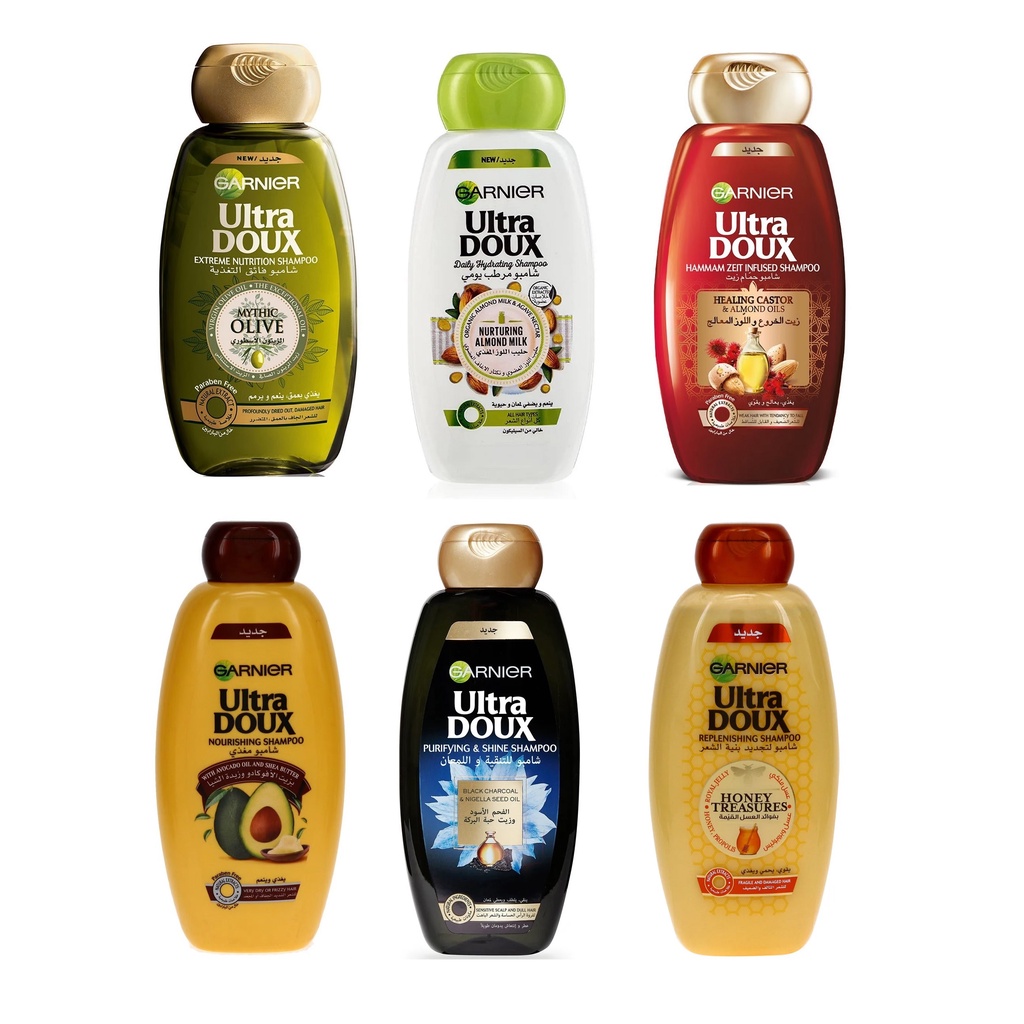 GARNIER ULTRA DOUX SHAMPOO 400ML X 12PCS
