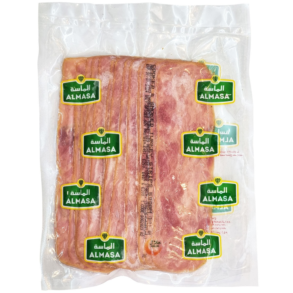 Al Masa Cooked & Smoked Turkey Strips 20x 500g