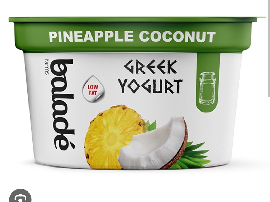 BALADE PINEAPPLE COCONUT GREEK YOGHURT 180G