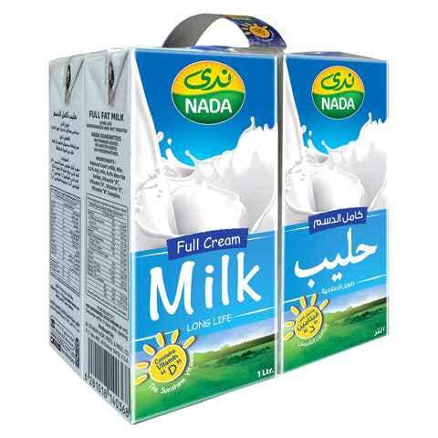 [DAI002] NADA UHT MILK FULL CREAM 1LTRS X 4 PACK