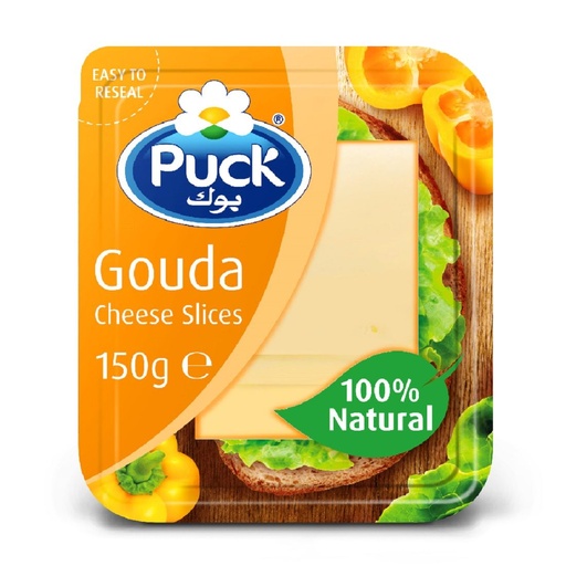 [DAI042] PUCK GOUDA NATURAL CHEESE SLICES 150G