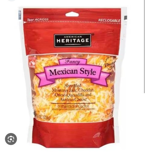 [DAI052] AMERICAN HERITAGE SHREDDED MEXICAN CHEESE 227G