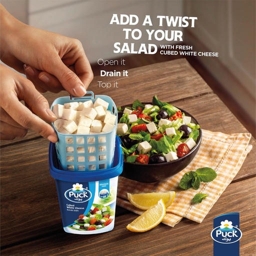 [DAI053] PUCK CUBED WHITE CHEESE DRAINER 200G