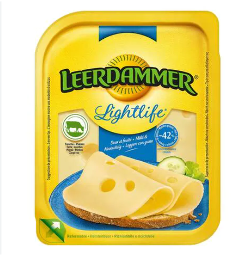 [DAI058] LEERDAMMER LIGHT CHEESE SLICES 8 SLICES 160G