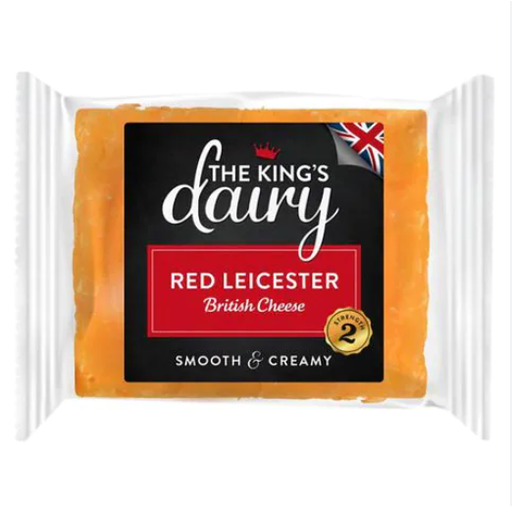 [DAI062] KINGS DAIRY RED LEICESTER CHEESE 200G