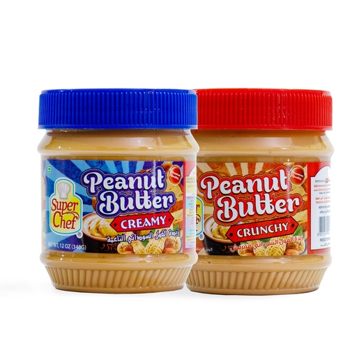 [FBV034] SUPERCHEF PEANUT BUTTER CRUNCHY 12X340G