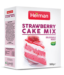 Herman Cake Mix Strawberry 12x500g