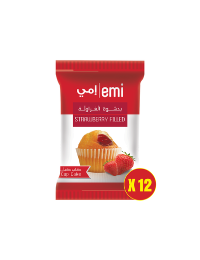 EMI STRAWBERRY FILLED SINGLE CAKE 35GX144