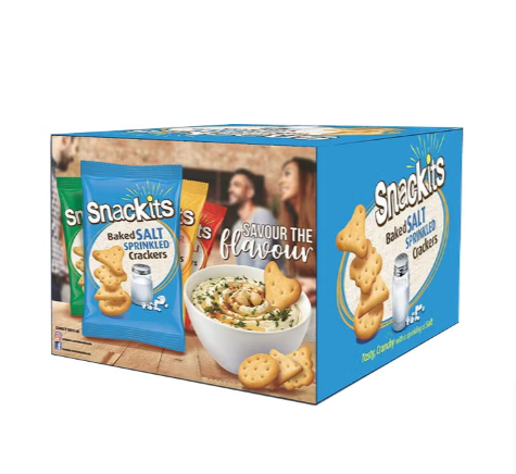 Baked Salt Sprinkled Crackers 26grams Pack of 8