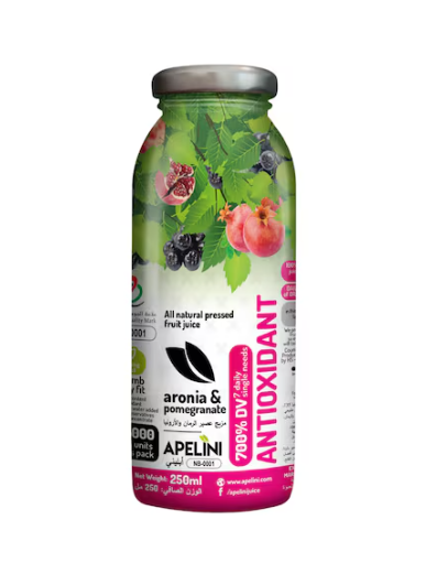 Apelini Antioxidant Aronia and Pomegranate Juice 250ml