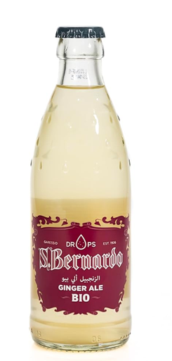 S.BERNARDO ‎San Organic Drink 260ml | Natural Organic Juice| Ginger Ale | Pack Of 260ml x 12