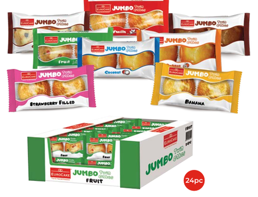 Euro Cake Twin Cakes Jumbo Banana 6x24x50g