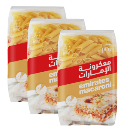 Emirates Macaroni Penne 400g Pack of 3