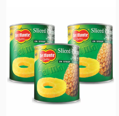 Del Monte Pineapple Slices In Syrup 567g Pack of 3