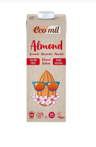 [SGF018] ECOMIL SUGAR FREE ALMOND MILK 1 LTRS